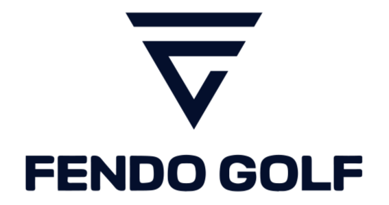 Blue Fendo Golf logo with transparent background